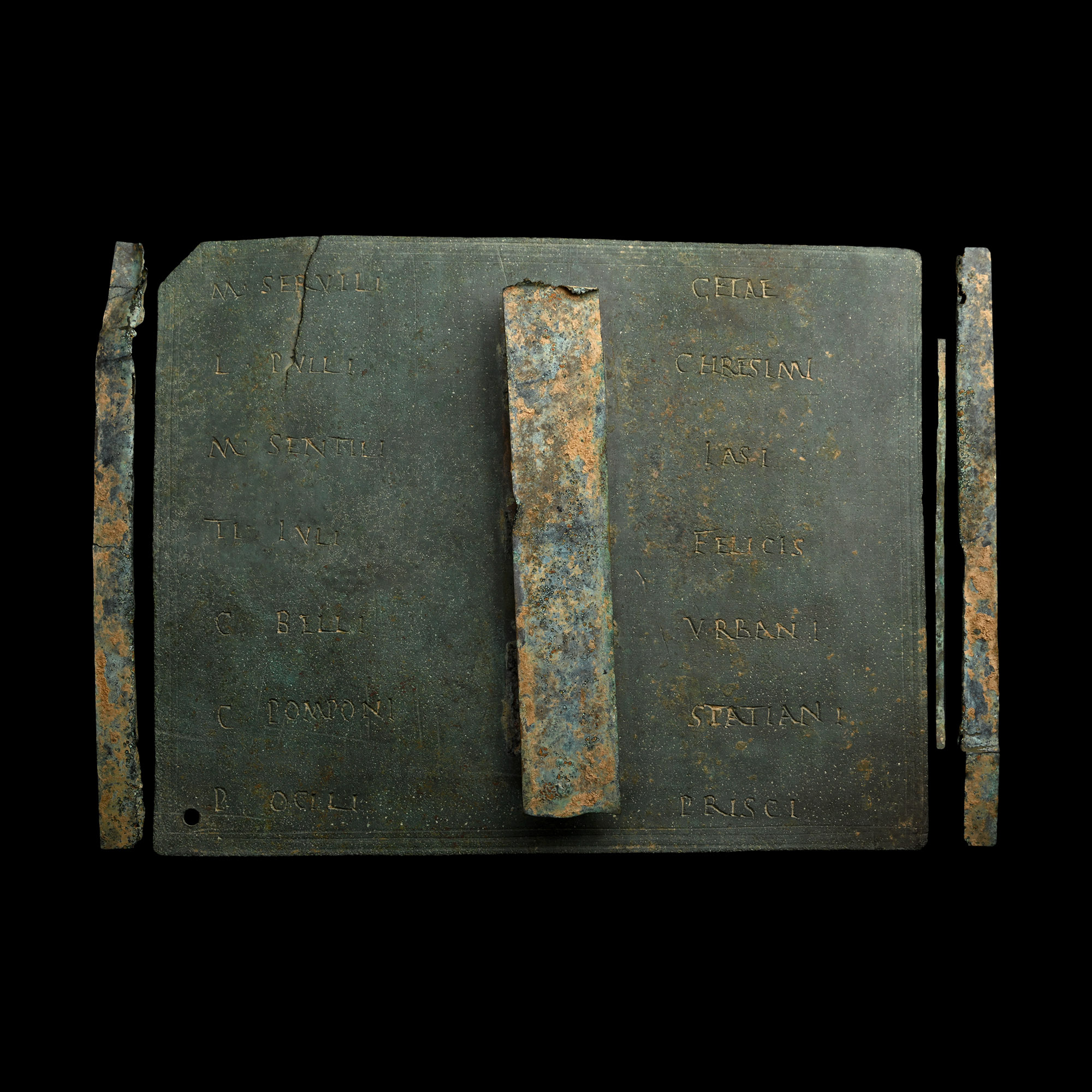 Fully Preserved Tabella II of a Roman Military Diploma Granted by Antoninus Pius