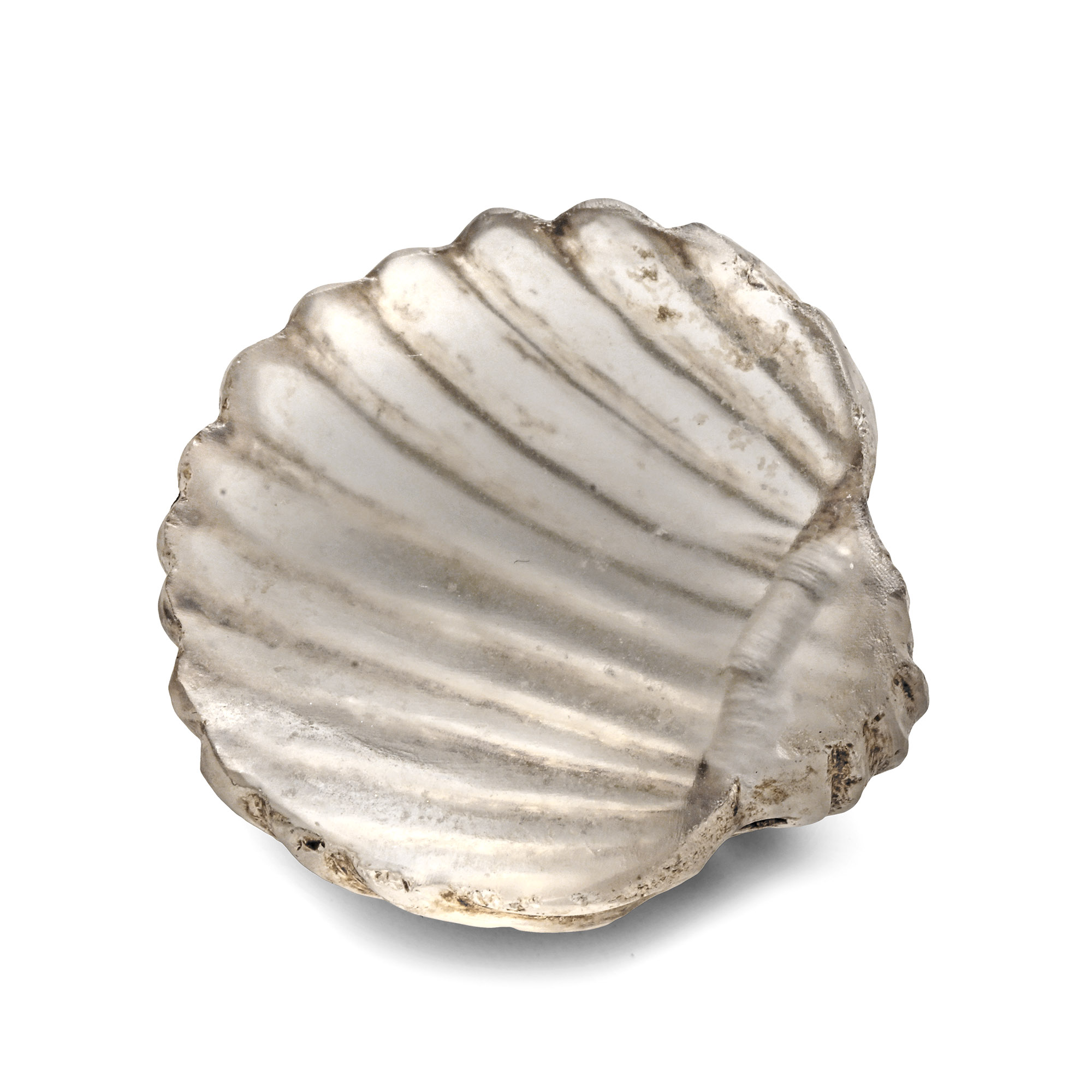 Roman Rock Crystal Shell-Shaped Amulet