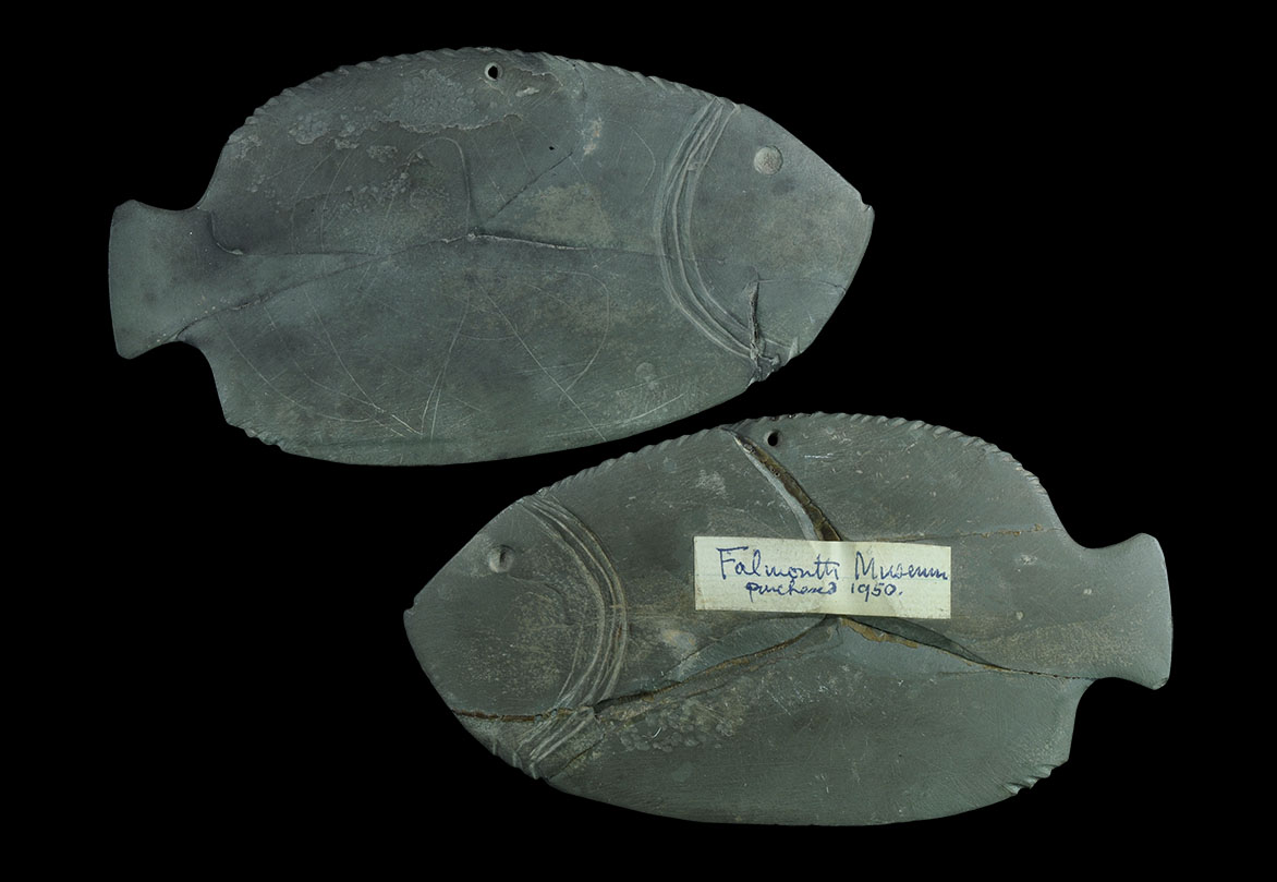 Egyptian Stone Fish-Shaped Pallet