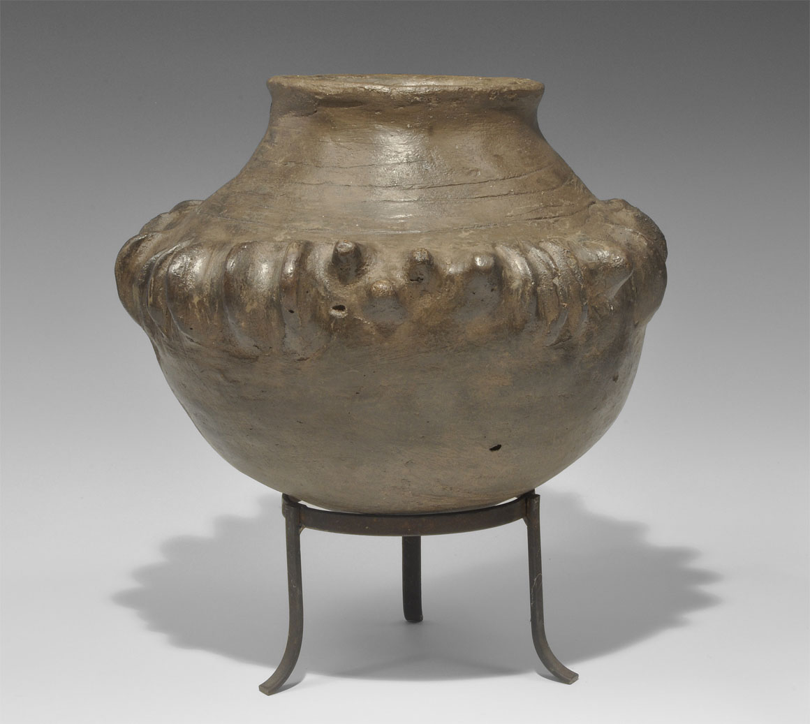 Anglo-Saxon Decorated Funerary Urn