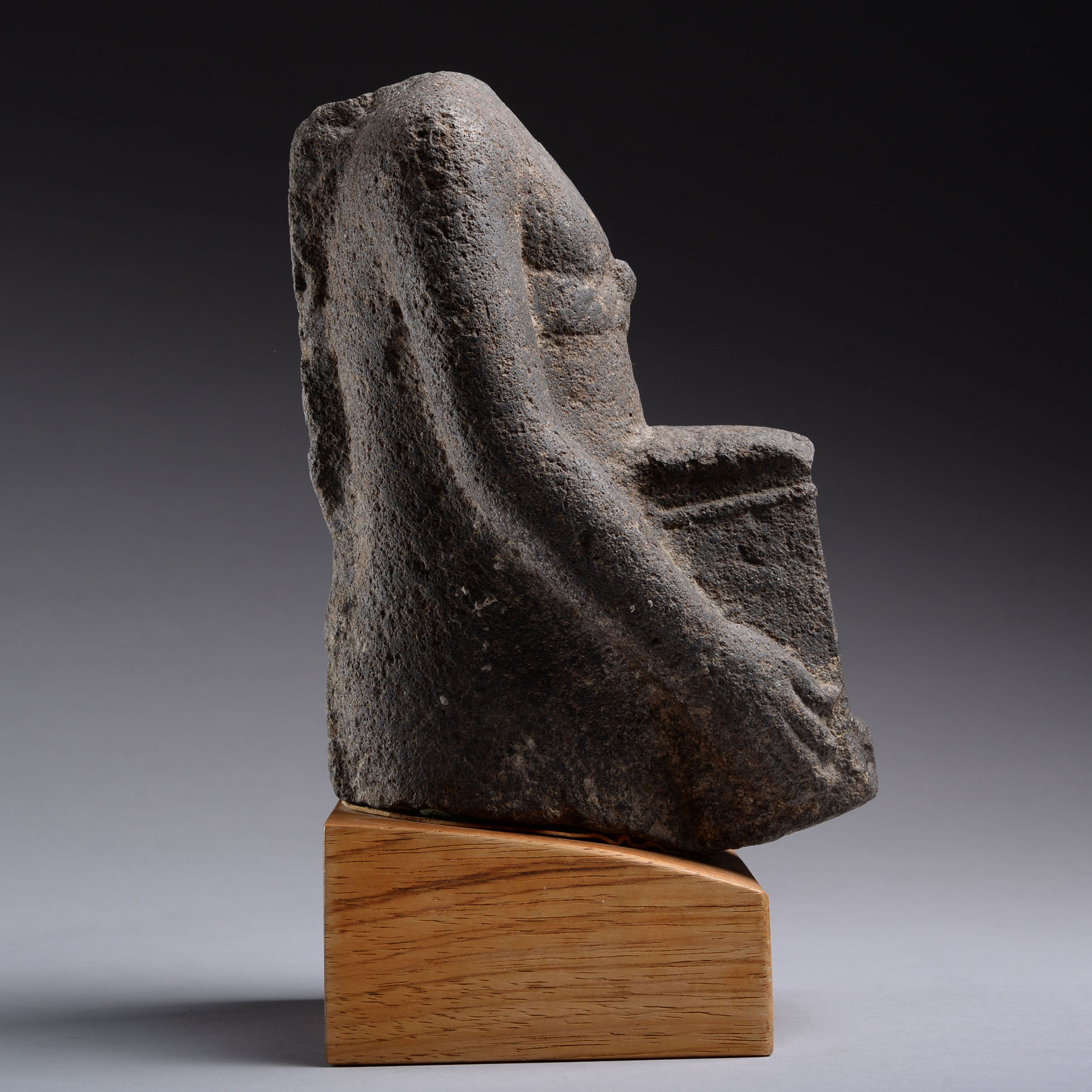 Egyptian Basalt Torso of Naophorous