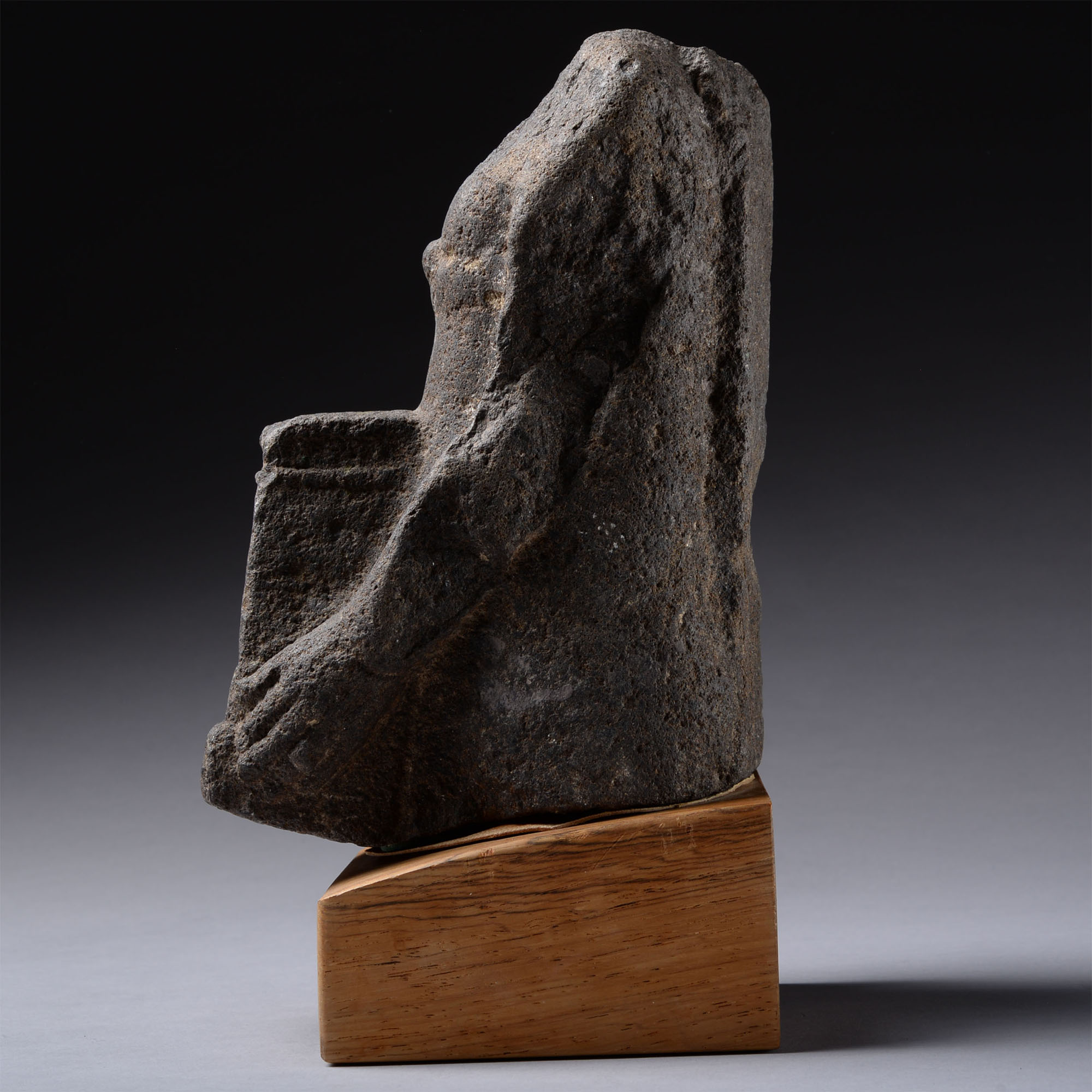 Egyptian Basalt Torso of Naophoros