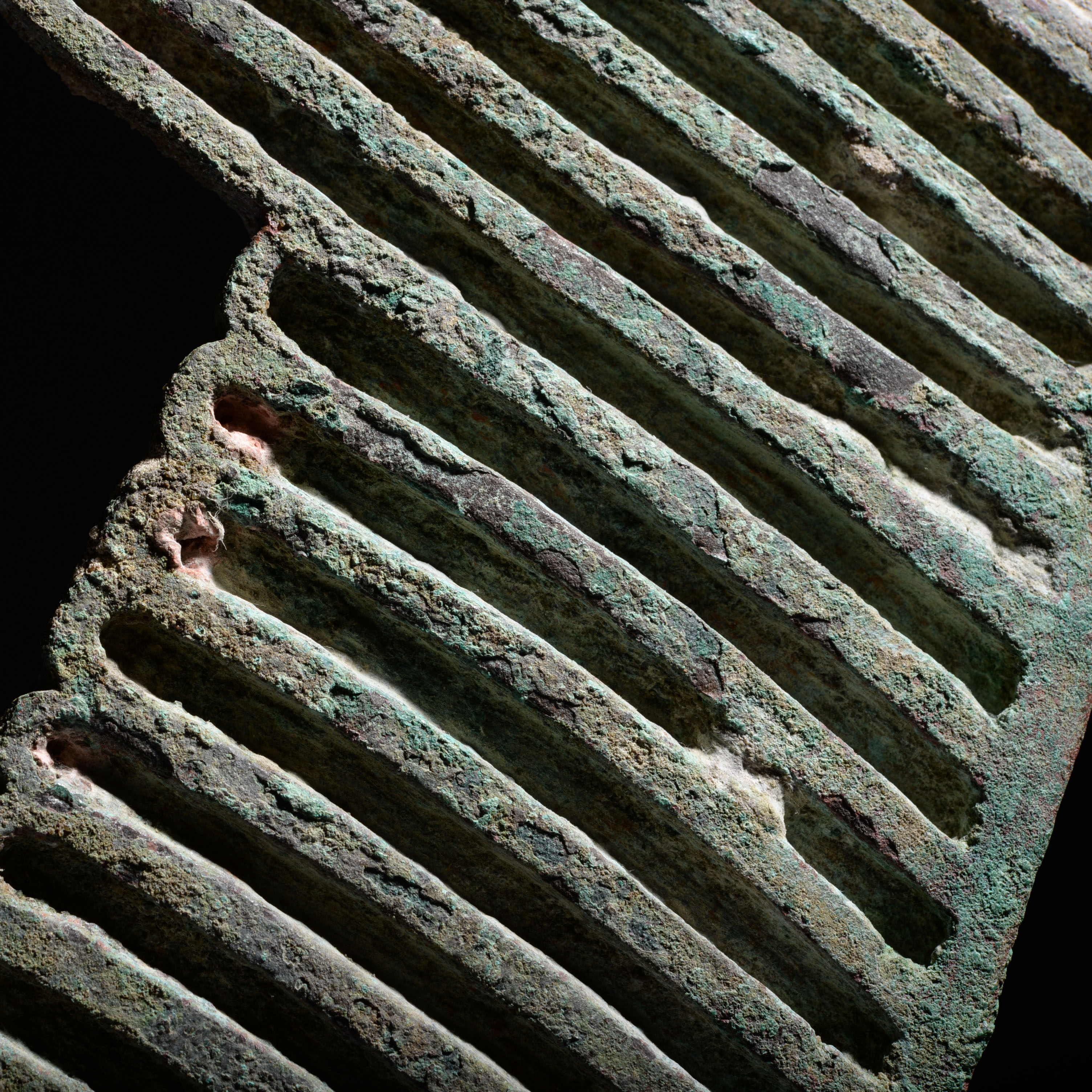 Monumental Egyptian Bronze Atef Crown Feather From a Life-Sized Statue