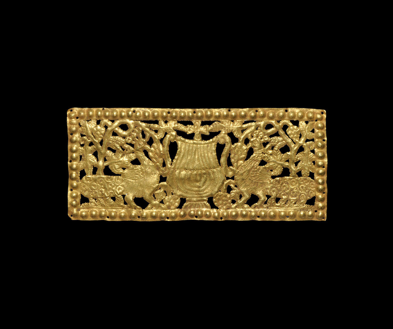 Byzantine Gold Fretwork Panel