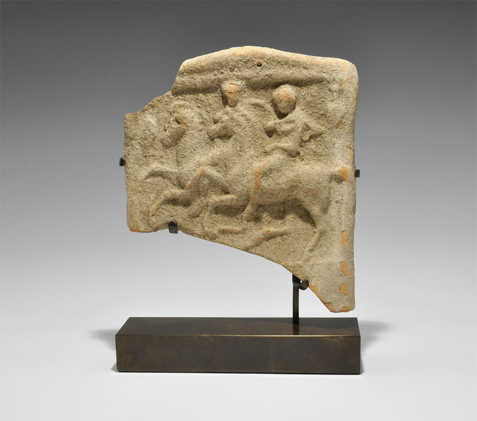Greek Hellenistic Equestrian Relief Plaque