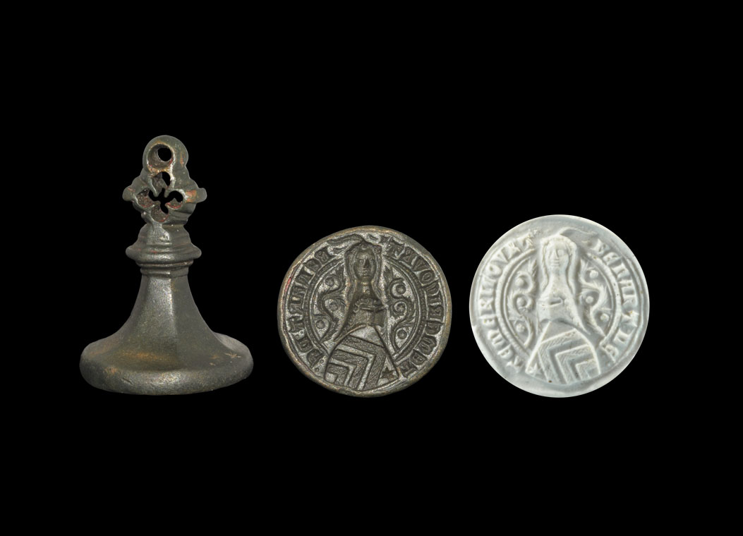 Medieval Renard of Themericourt Heraldic Knight's Seal Matrix