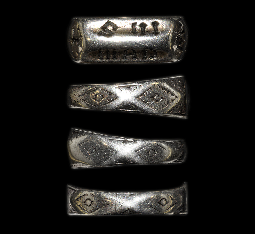 Medieval Joan of Arc Devotional Ring with Casket and Documents