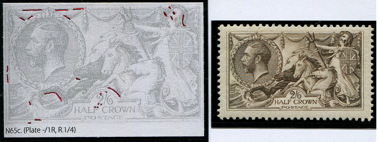 2/6d SG 415a RE-ENTRY (R.1/4) MINT