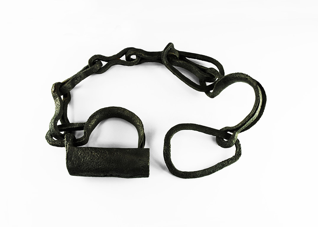 Medieval Prisoner's Iron Shackle and Fetter
