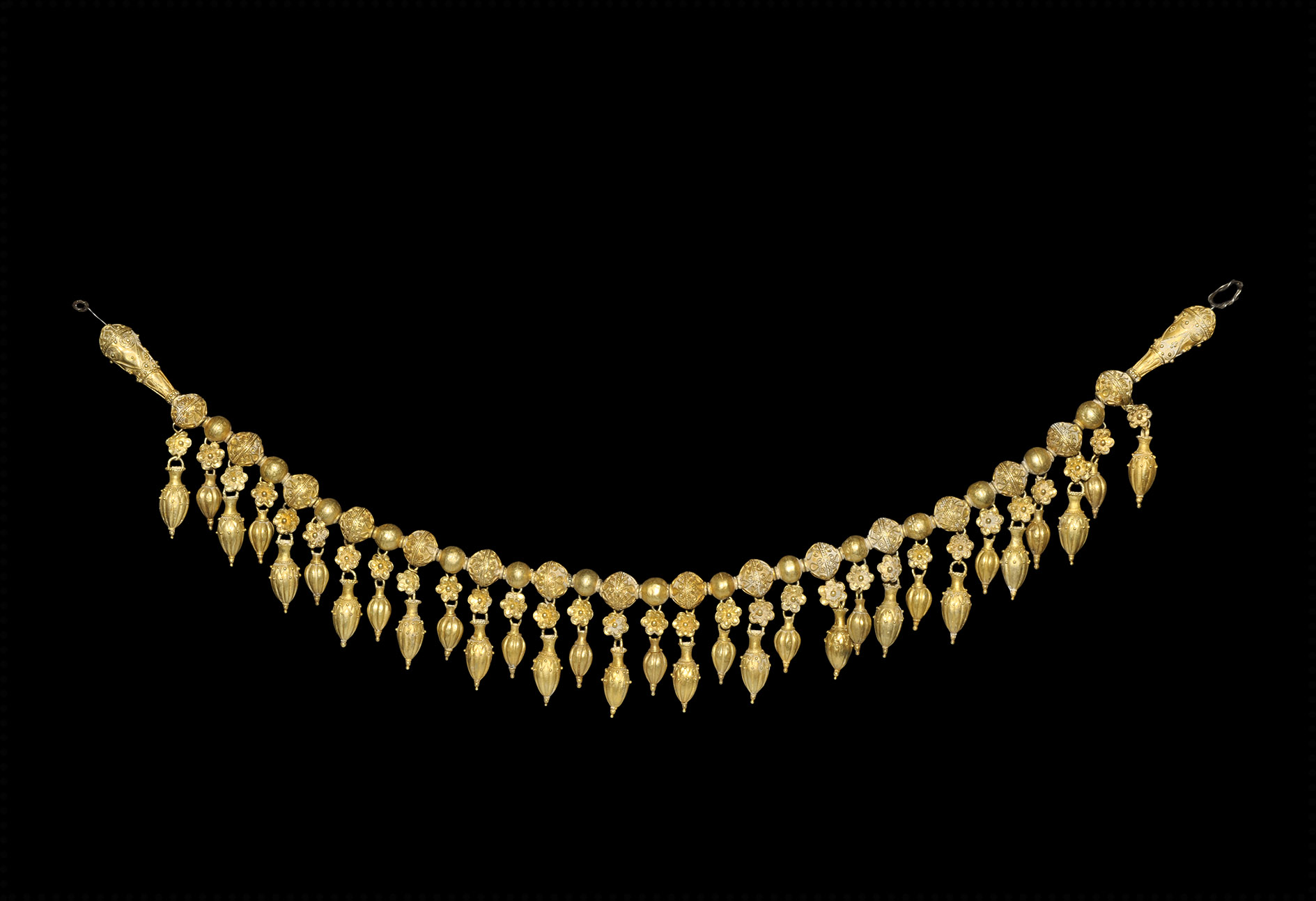 Greek Gold Pendant Necklace