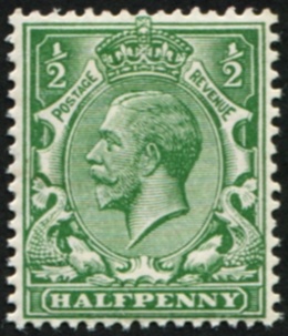 1/2d SG 356 'BLUE-GREEN' MINT