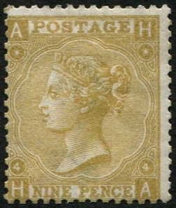 9d SG 110(3) 'DEEP STRAW' MINT