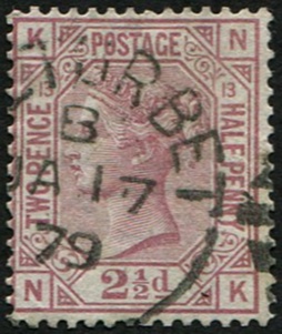 2 1/2d SG 141, Pl.13 VFU