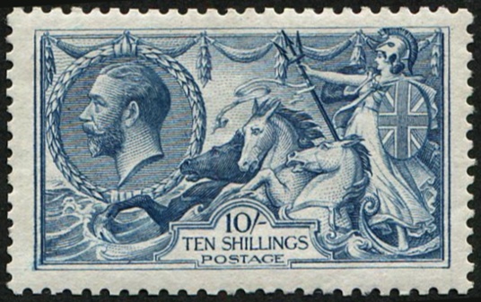 10/- SG 417 U/M