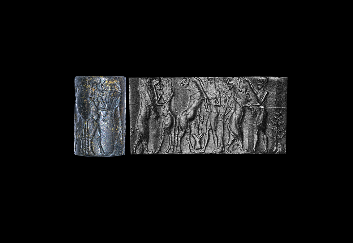 Western Asiatic Akkadian Gilgamesh Cylinder Seal