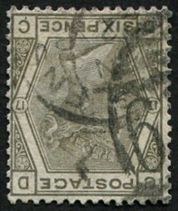 6d SG 147wi, Pl.17 'WMK. INV' FU