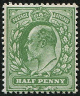 1/2d SG 270(8) 'OLIVE GREEN'