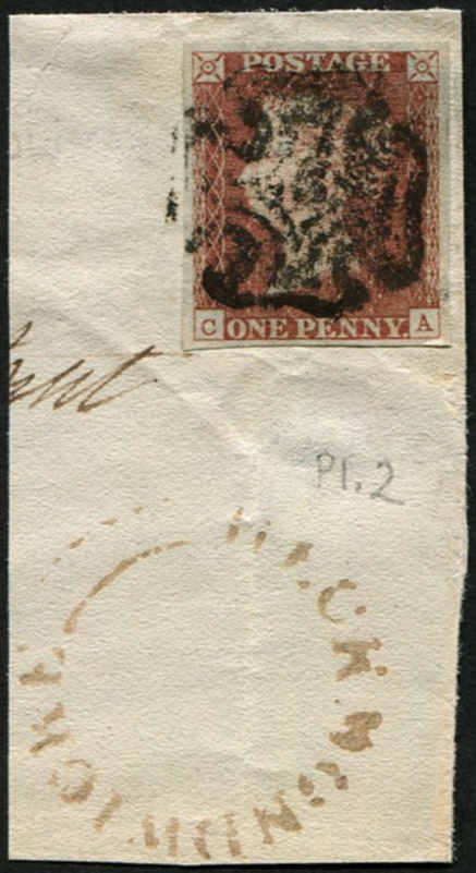 1d From black Pl.2 'CA' 'HECKMONDWICK' UNDATED CDS