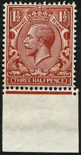 1 1/2d SG 362(4) 'VERY DEEP RED-BROWN' MINT