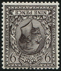 9d SG 392wi 'WMK.INV' MINT