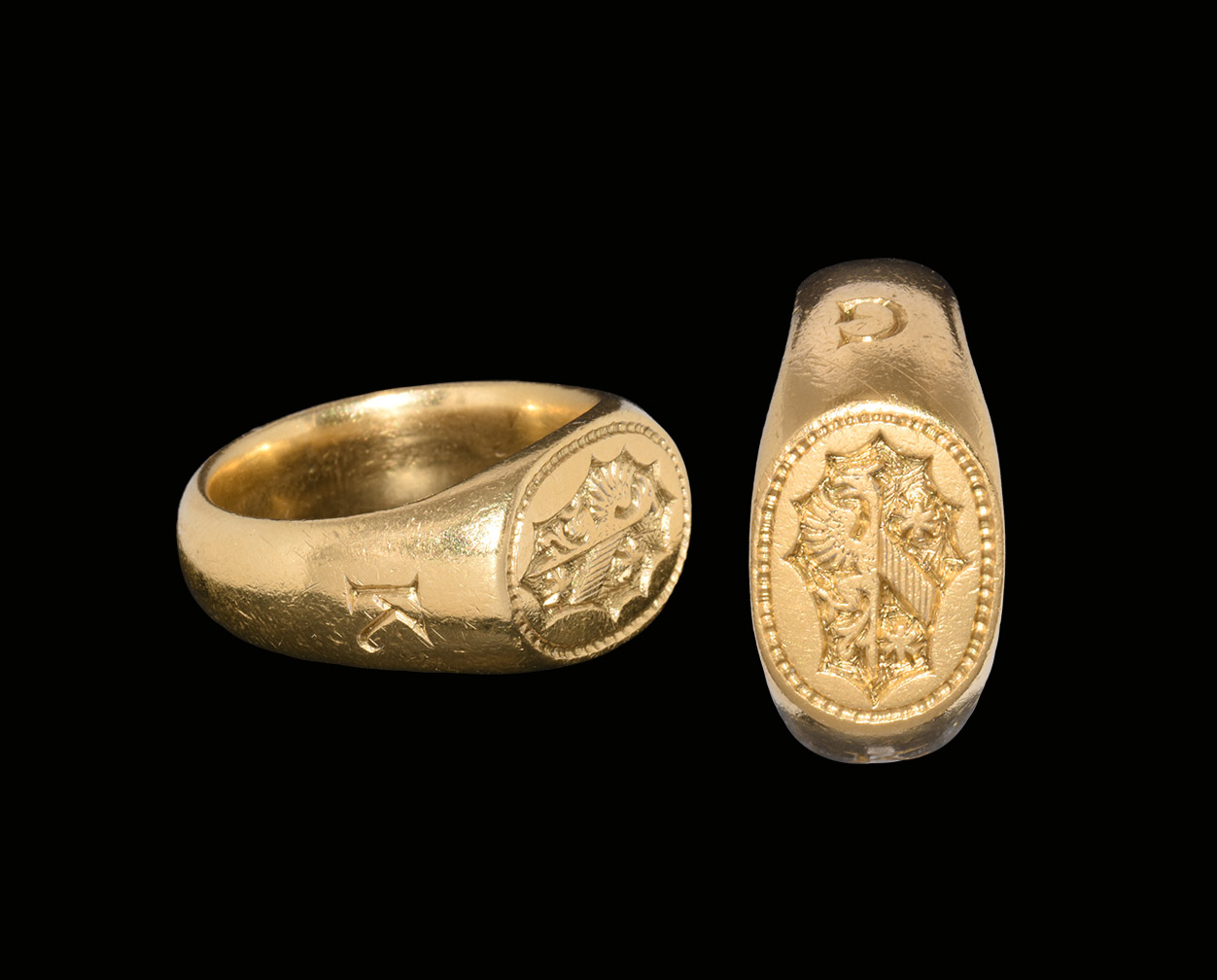 Medieval Armorial Signet Ring