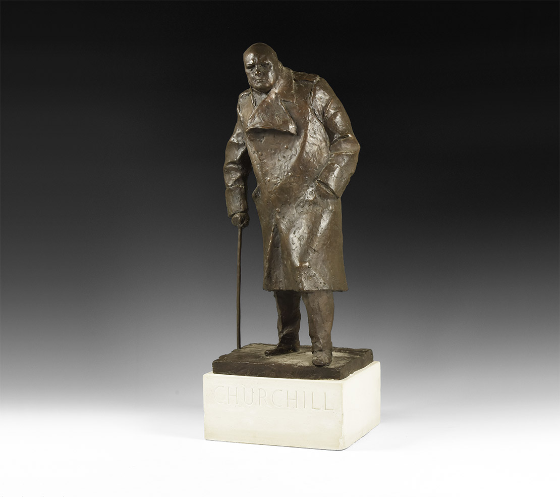 Vintage Parliament Square Churchill Maquette