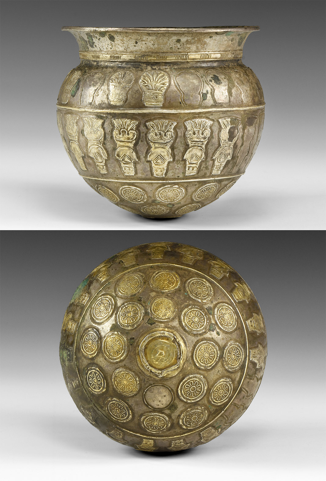Western Asiatic Pre-Achaemenid Gilt Silver Jar