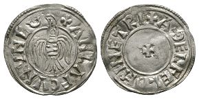 Hiberno-Norse Coins - Anlaf Guthfrithsson - York / Aethelferth - Raven Penny