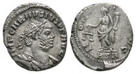 Ancient Roman Imperial Coins - Carausius - Unpublished Moneta Denarius