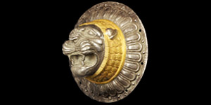 Achaemenid Gilt Silver Lion Mount