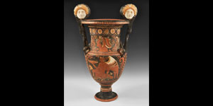 Red-Figure Volute Krater with Medusa Heads and Ladies of Fashion