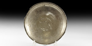 Roman Large Inscribed Silver Dish