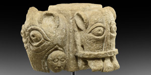 Norman Corbel with Beast-Heads and Face