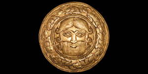 Western Asiatic Elamite Gold Hero Roundel