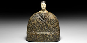 Western Asiatic Large Seated Princess Idol