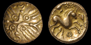 Celtic Catuvellauni - Tasciovanus - Gold Stater