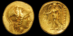 Macedonia - Alexander III - Athena Gold Stater