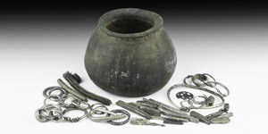 Viking Silver Hoard and Vessel