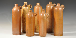 Download Post Medieval Dutch Ceramic Gin Bottle Group - Lot No. 561
