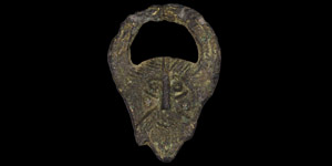 Anglo-Saxon Horned Wodens Head Applique