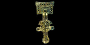 Anglo-Saxon Gilt Bronze Great Square-Headed Brooch