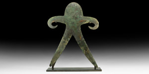Massive Indo-Gangetic Anthropomorphic Copper Idol
