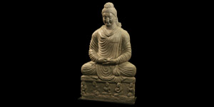 Gandharan Large Meditating Buddha