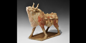 Chinese Ceramic Bull Figurine