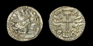 Saxon Merovingian Francia - Quentovic - Pale Gold Tremissis