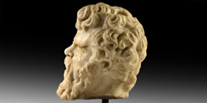 Roman Marble Head of Hercules
