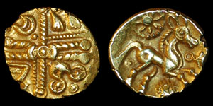 British Celtic - LX Harlow Wheel Type - North Thames - Gold Quarter Stater