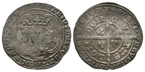 English Medieval Coins - Henry IV - Light Coinage Type II Eight-Arc Groat