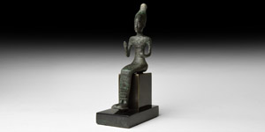 Western Asiatic Canaanite Votive Seated Deity