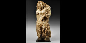 Roman Marble River God Sculpture